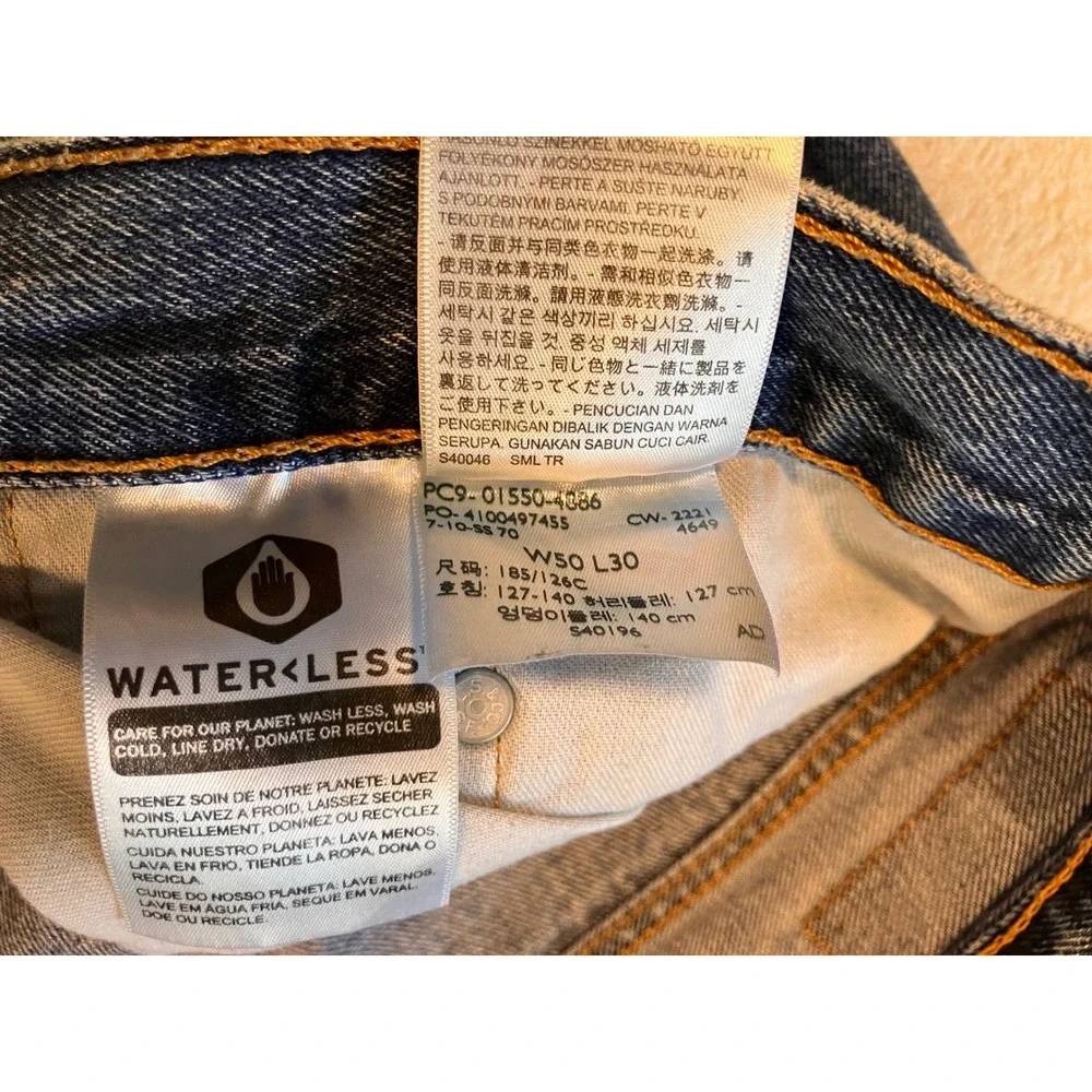 Levi's 550 Relaxed Fit Jeans Mens 50x30 Blue Medium Wash Tapered Leg 01550-4086